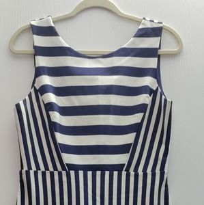 Cremieux blue and white dress